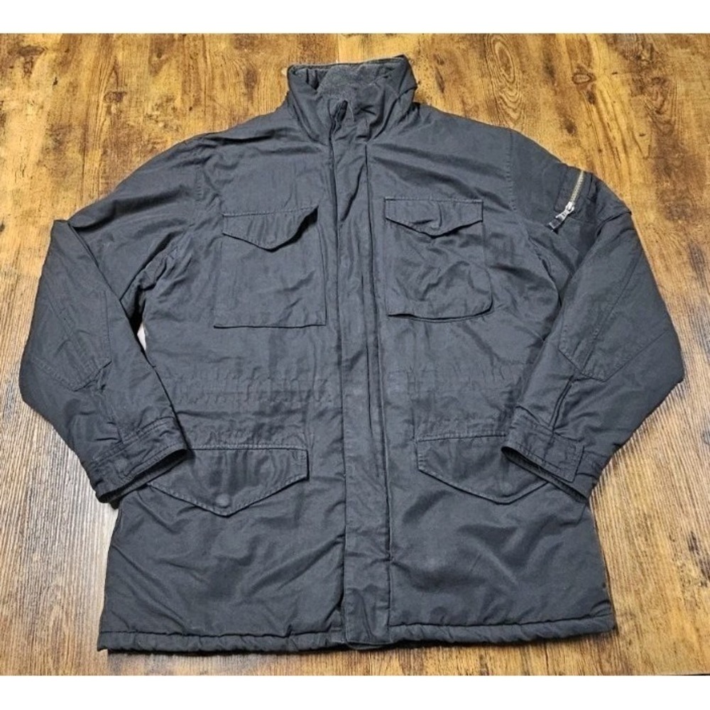 Vintage Polo Ralph‎ Lauren Black M-65 Military Inspired Field Jacket Large